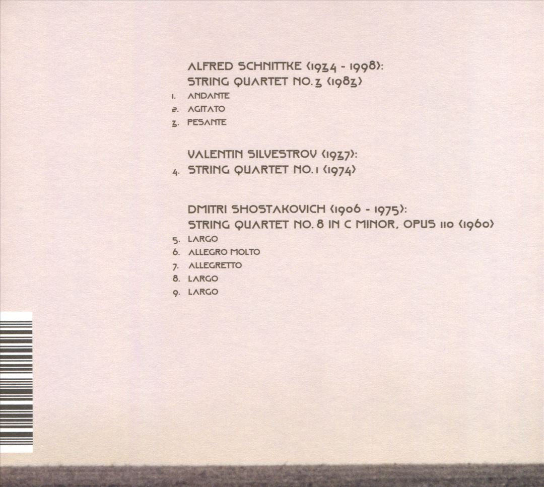 Outcast: Schnittke, Silvestrov, Shostakovich cover art