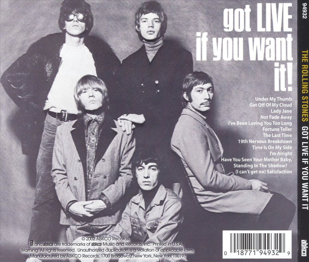 Got Live If You Want It! cover art