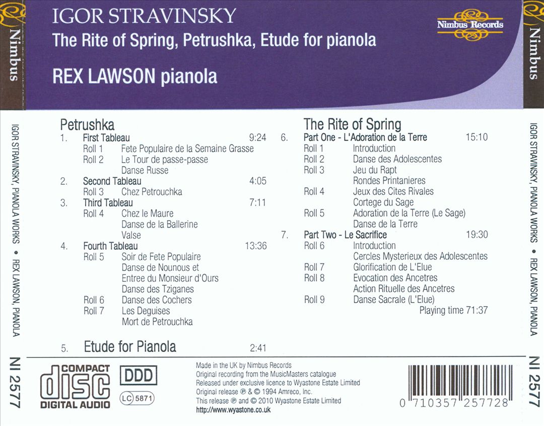 Stravinsky: The Rite Of Spring & Petrushka cover art