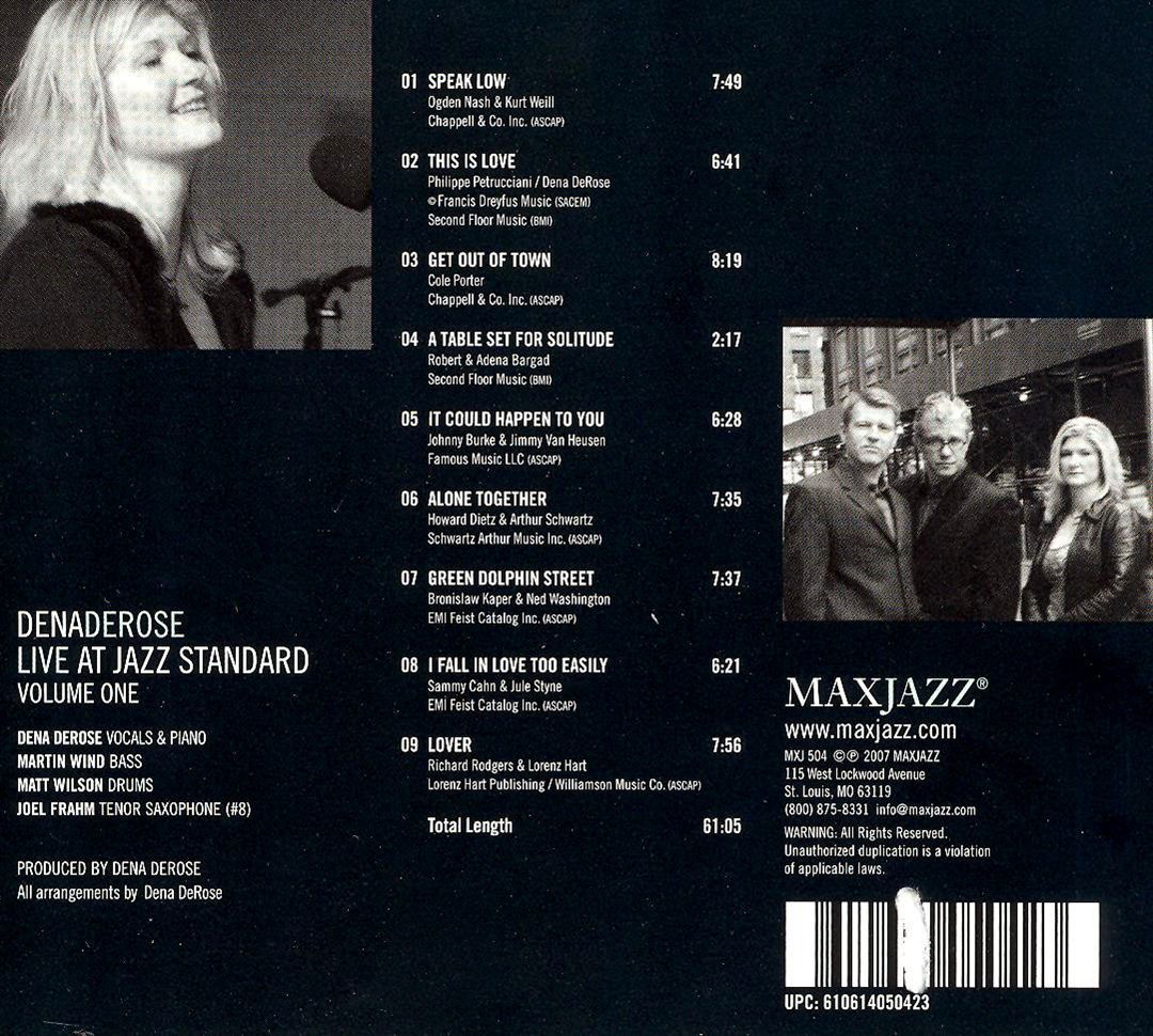 Live at Jazz Standard, Vol. 1 cover art
