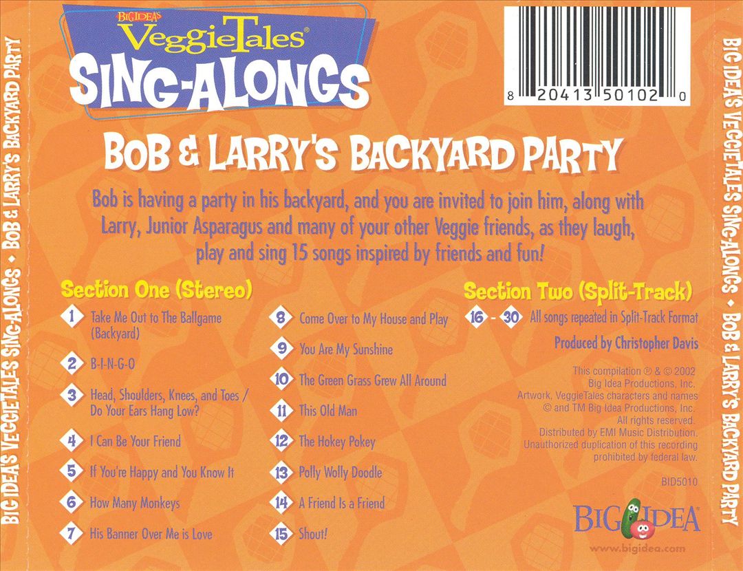 VeggieTales: Bob and Larry's Backyard Party cover art