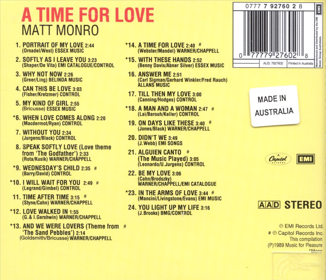 Time for Love cover art