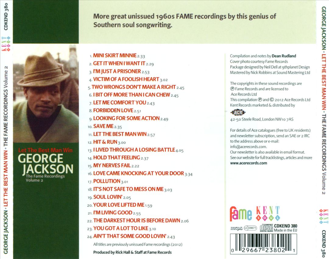 Let the Best Man Win: The Fame Recordings, Vol. 2 cover art