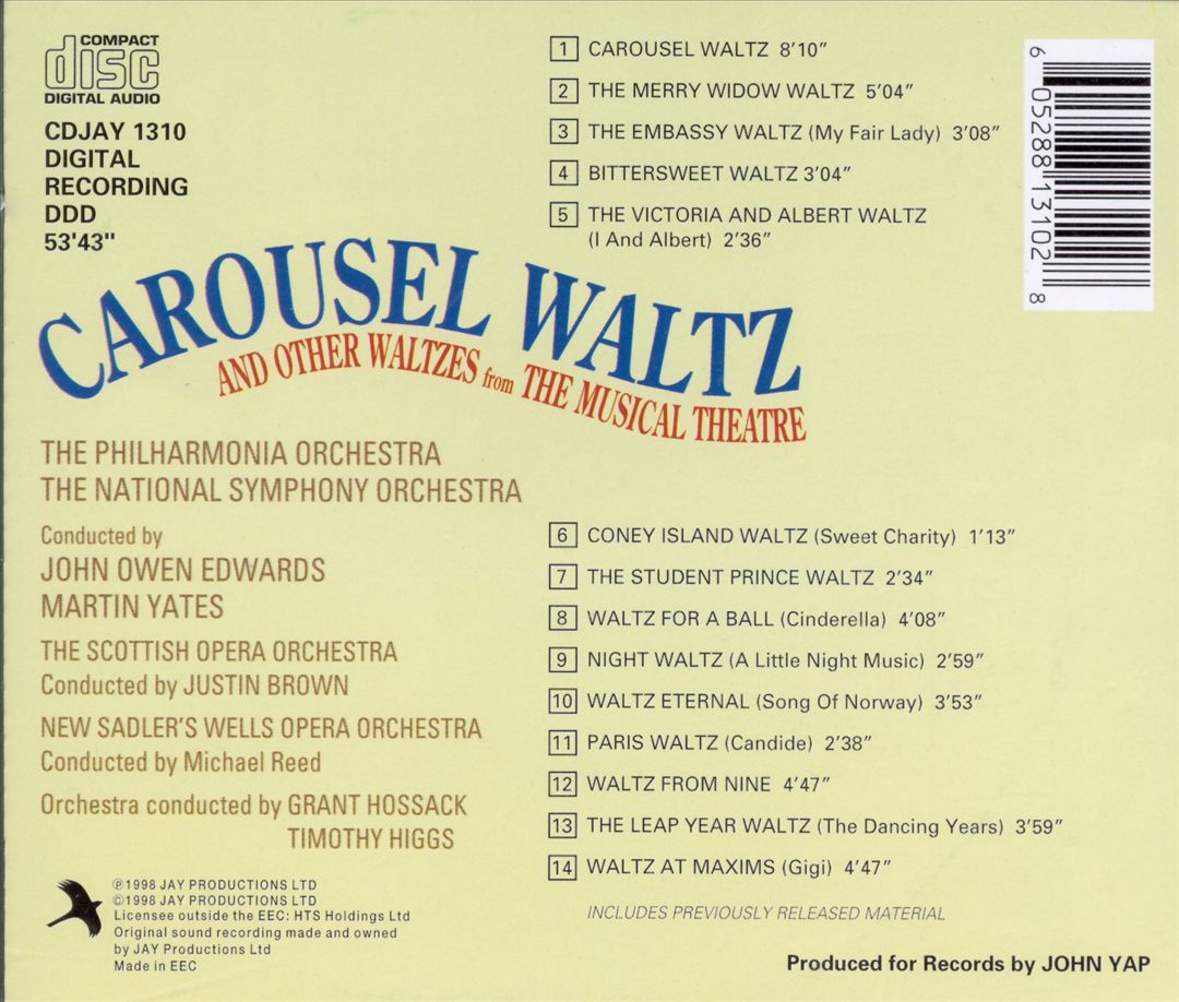 Carousel Waltz and Other Waltzes from the Musical Theatre cover art
