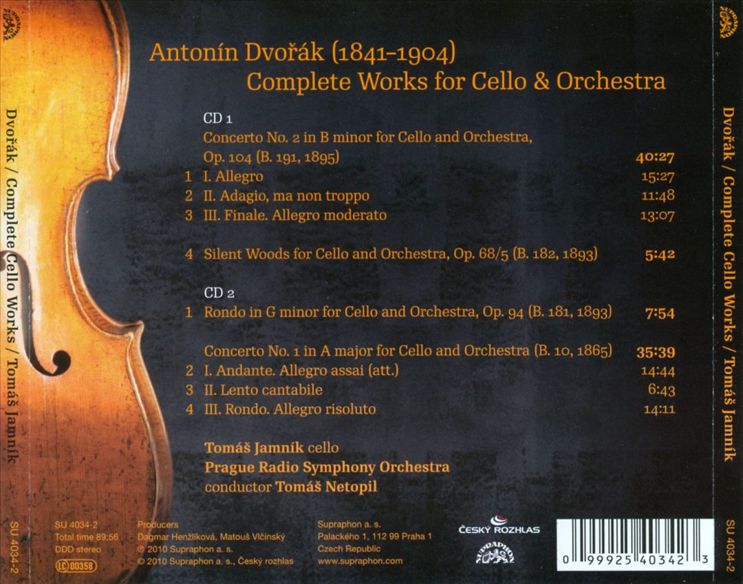 Dvorák: Complete Cello Works cover art