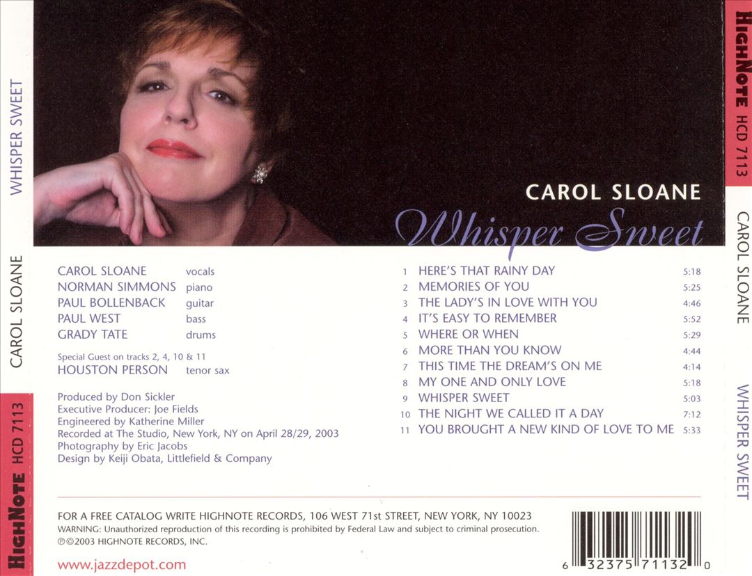 Whisper Sweet cover art