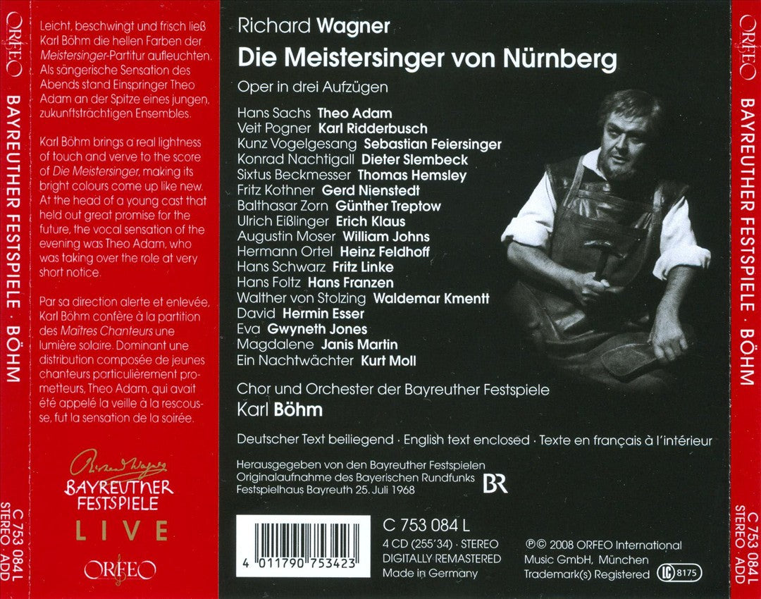 Richard Wagner: Die Meistersinger von Nürnberg cover art