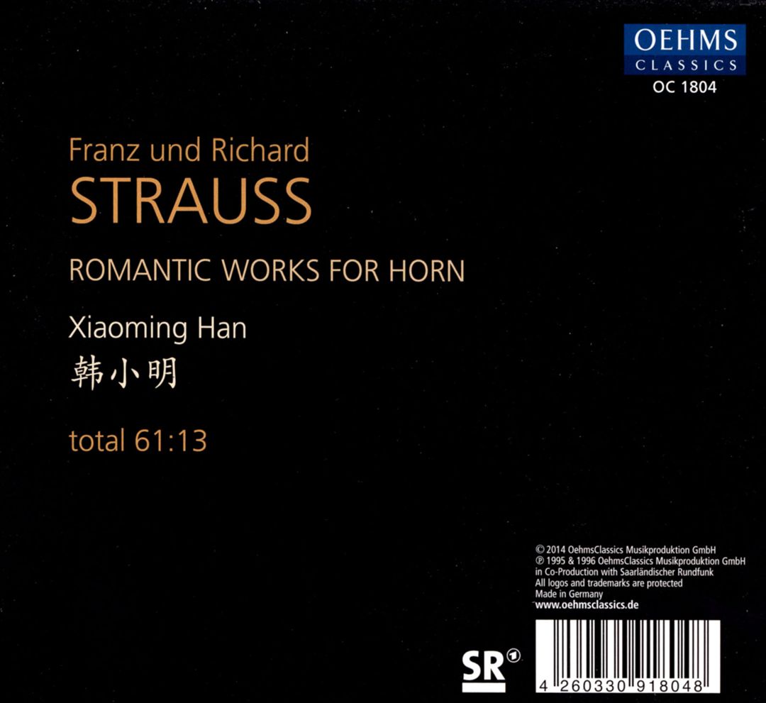 Franz und Richard Strauss: Romantic Works for Horn cover art