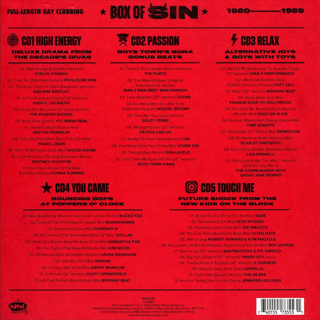 Disco Discharge Presents Box of Sin cover art