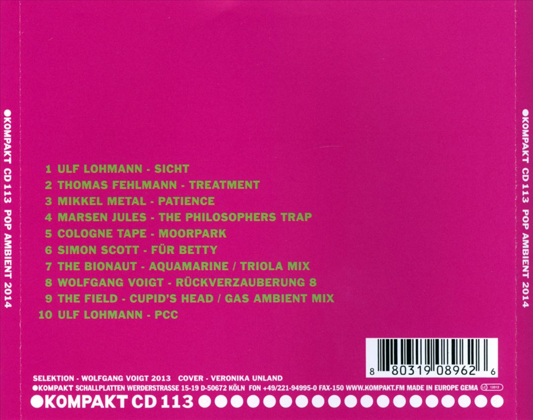 Pop Ambient 2014 cover art