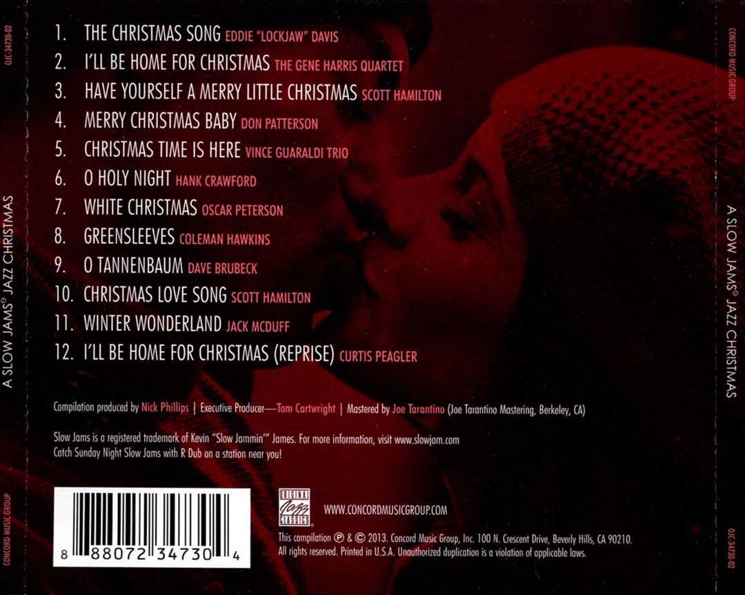 Slow Jams Jazz Christmas cover art