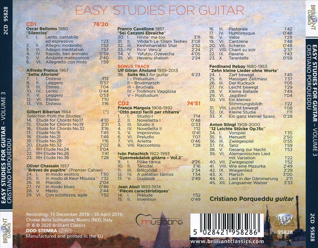 Easy Studies for Guitar, Vol. 3 cover art