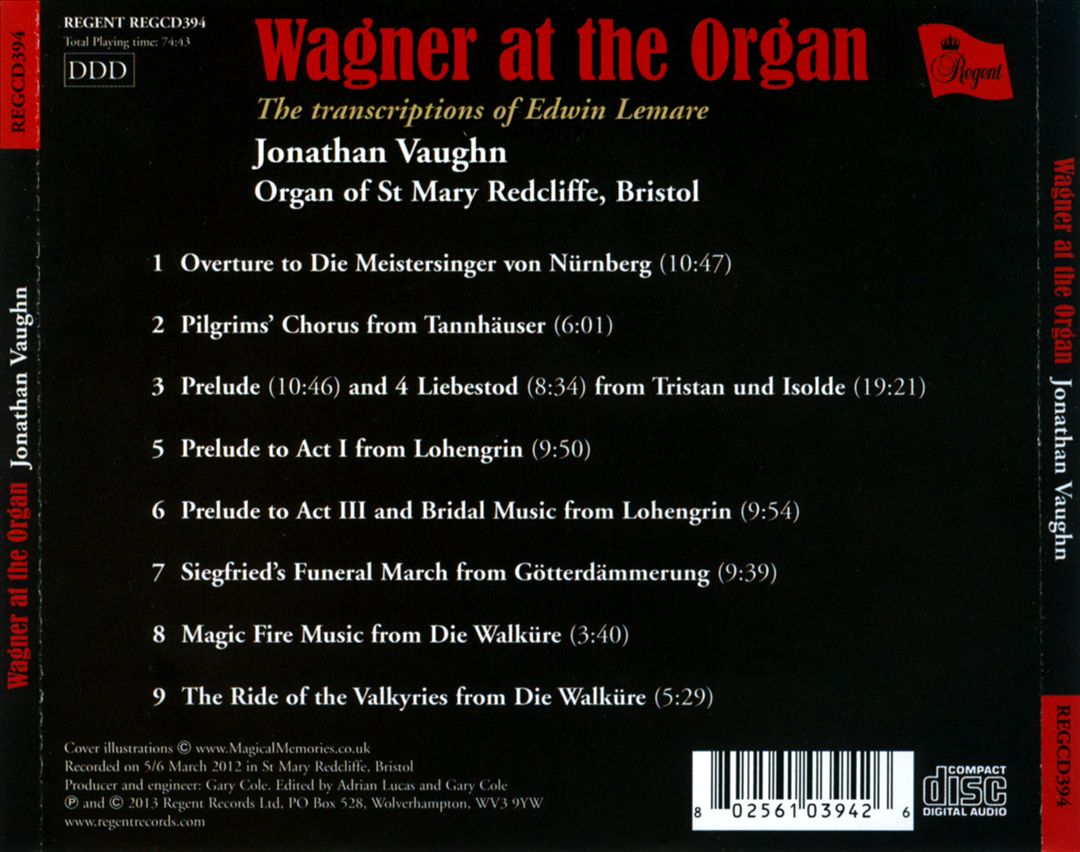 Wagner at the Organ: The Transcriptions of Edwin Lemare cover art