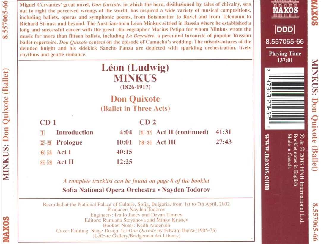 Minkus: Don Quixote cover art