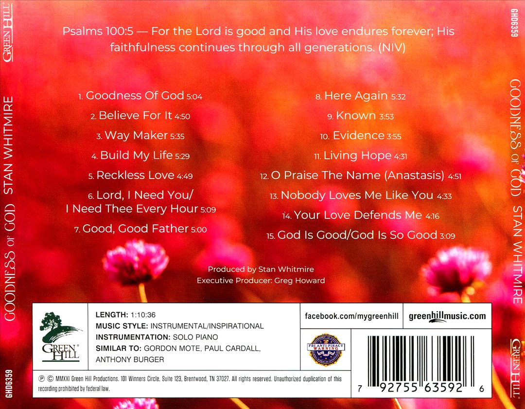 Goodness of God cover art