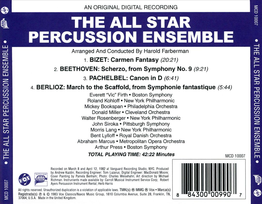 All Star Percussion Ensemble cover art