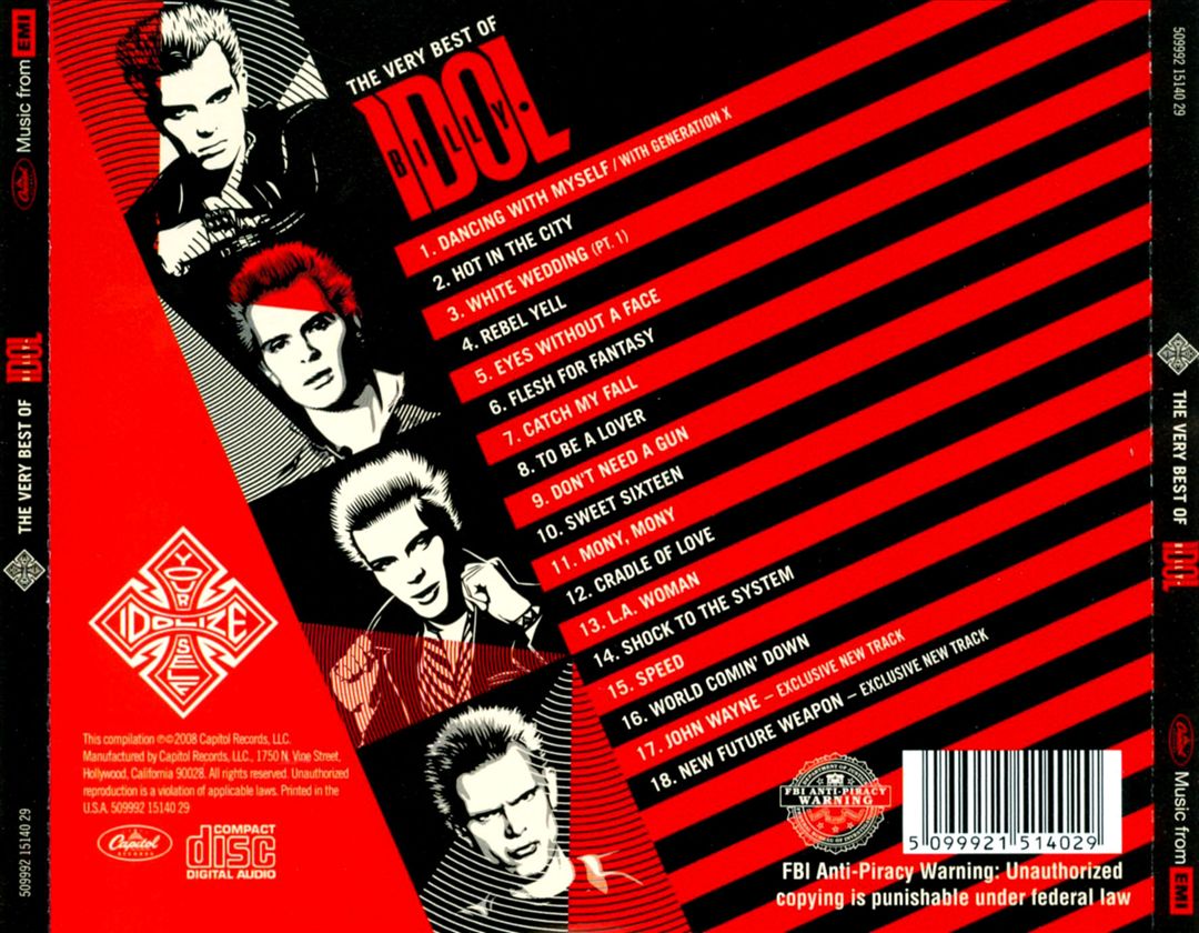 Idolize Yourself: The Very Best of Billy Idol cover art