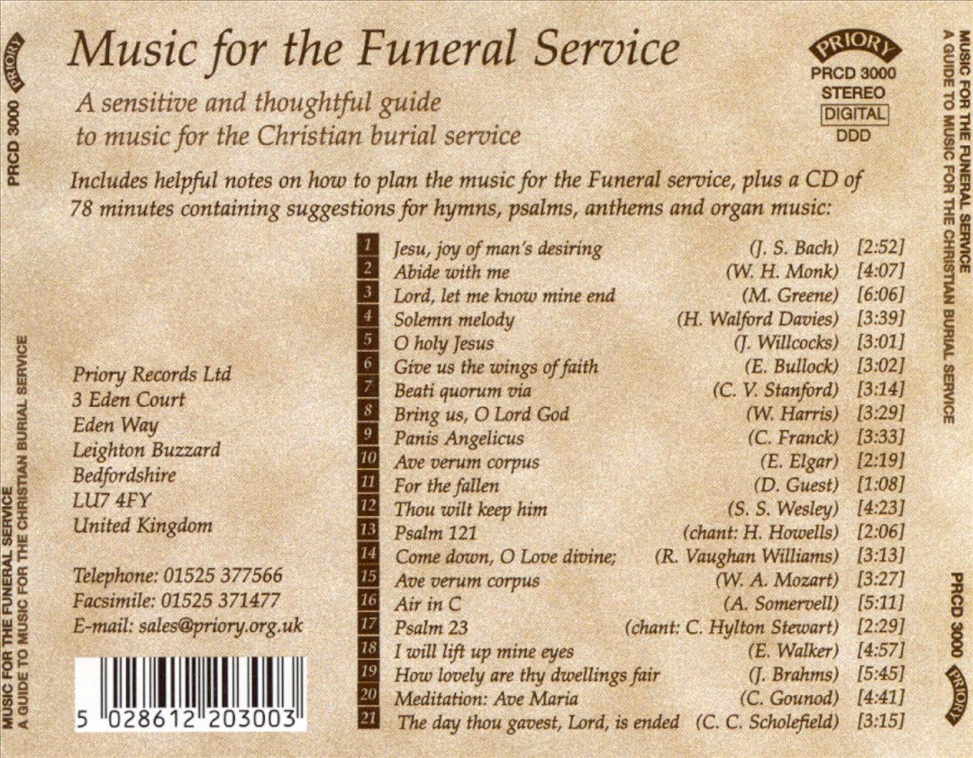 Music for the Funeral Service – YORK MINSTER CHOIR – MovieMars