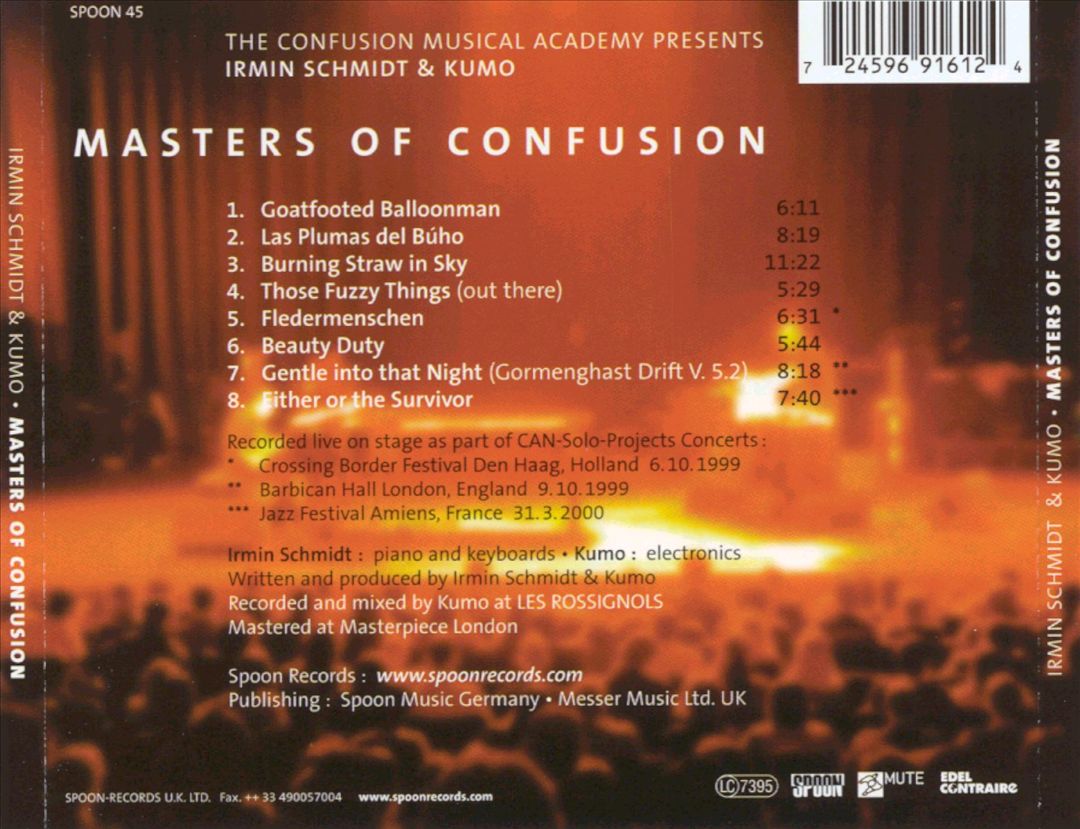 Masters of Confusion cover art