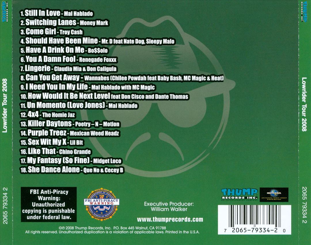 Lowrider 2008 Tour cover art