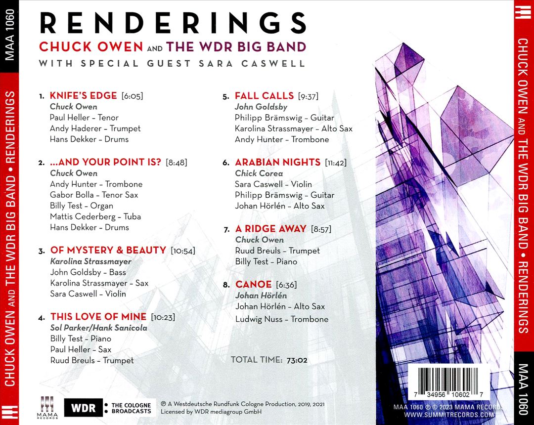Renderings cover art