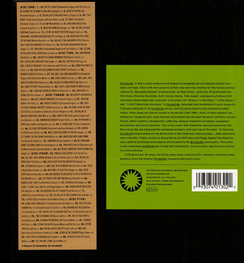 Best of Broadside 1962-1988 cover art