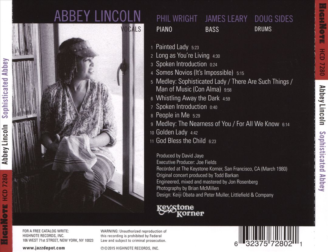 Sophisticated Abbey: Live at the Keystone Korner cover art
