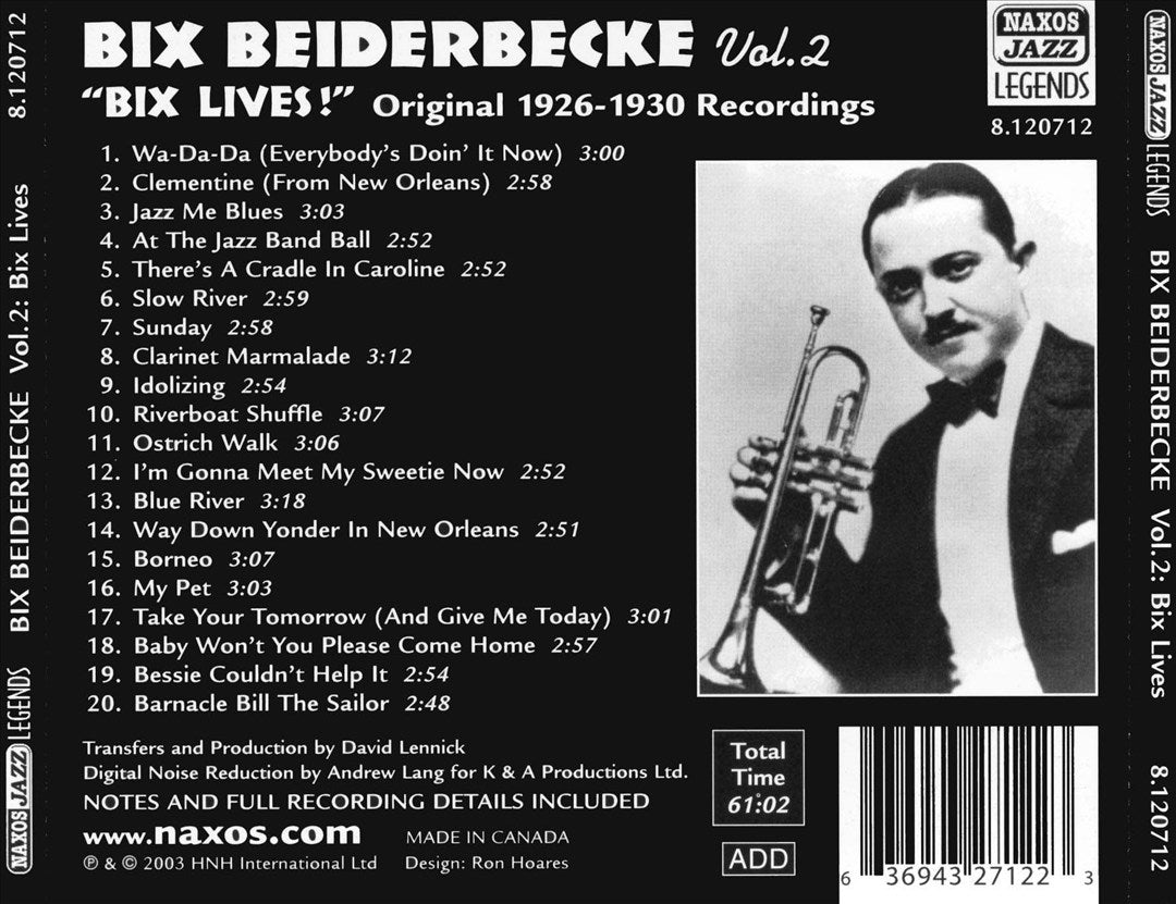 Vol. 2: Bix Lives! cover art