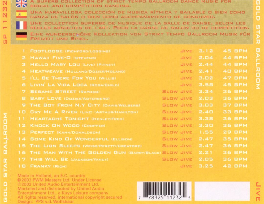 Gold Star Ballroom Series: Jive cover art