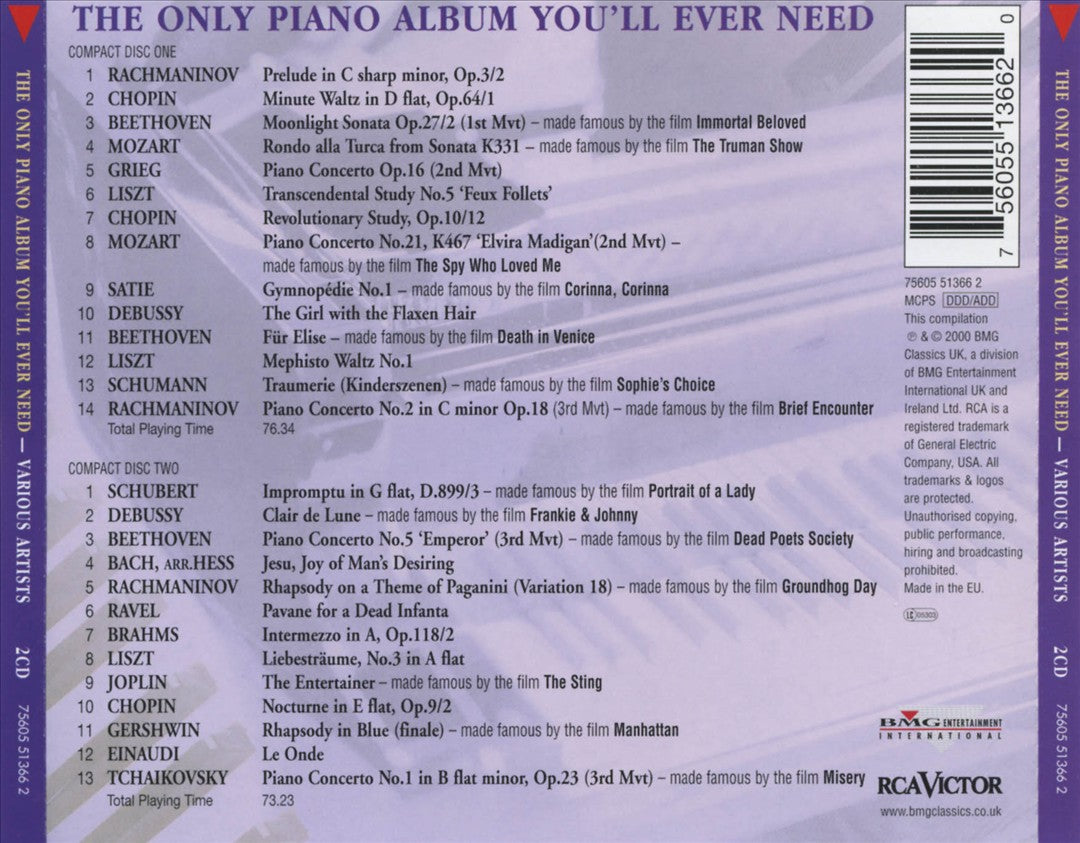 Only Piano Album You'll Ever Need cover art