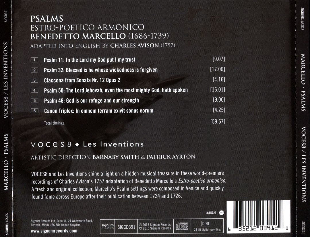 Benedetto Marcello: Psalms cover art