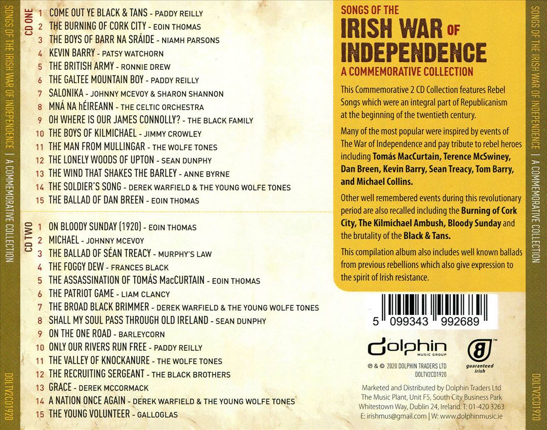 Songs of the Irish War of Independence: A Commemorative Collection cover art