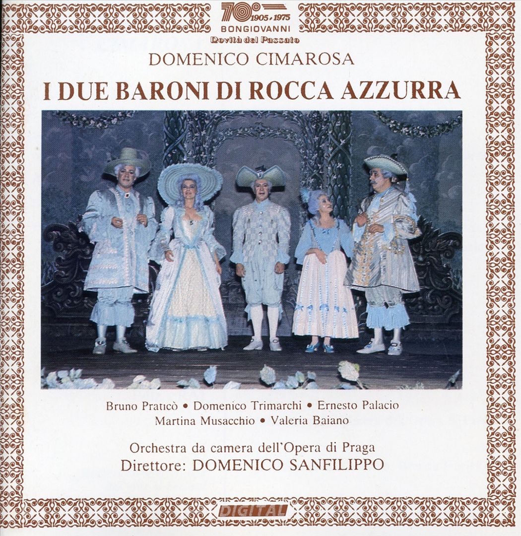 Domenico Cimarosa: I due Baroni di Rocca Azzurra cover art