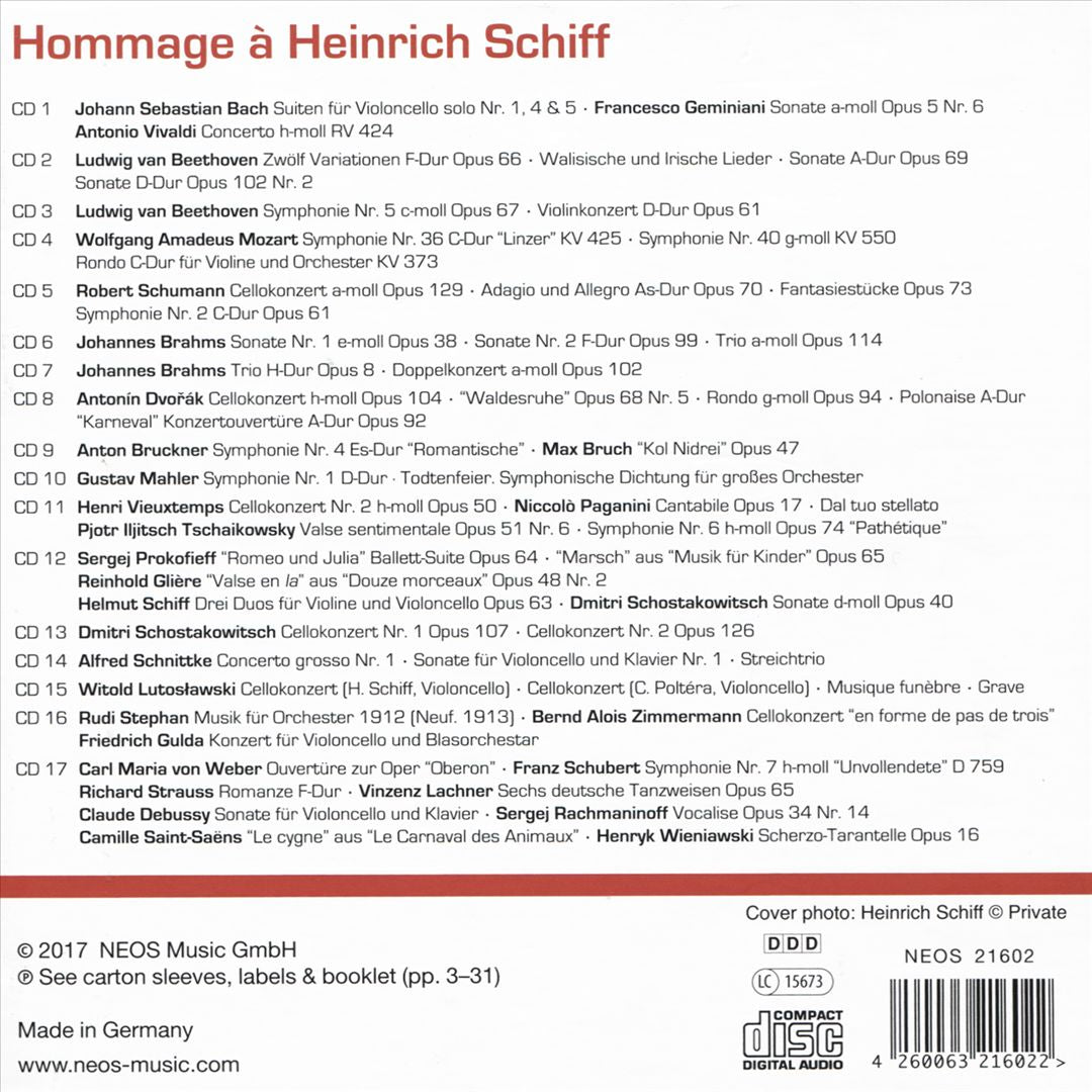Hommage à Heinrich Schiff cover art