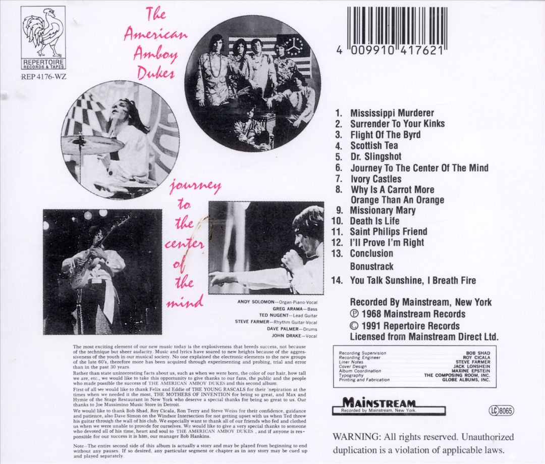 Journey to the Center of the Mind cover art