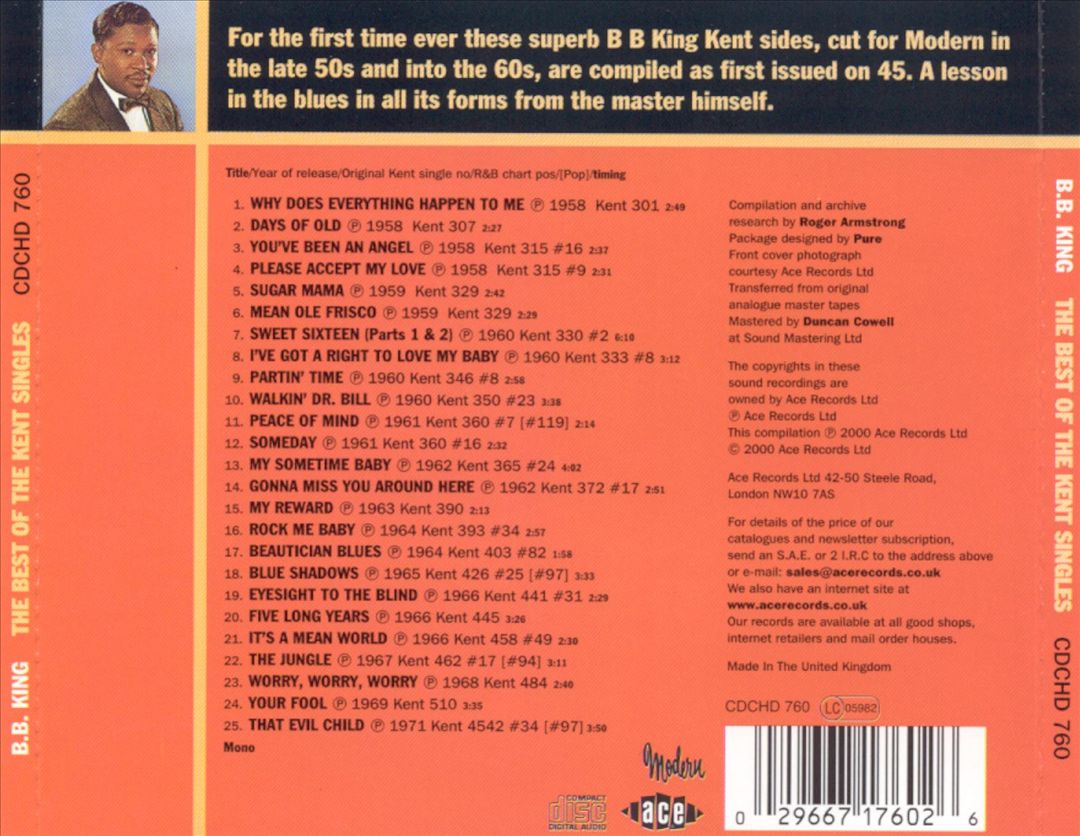 Best Of The Kent Singles cover art