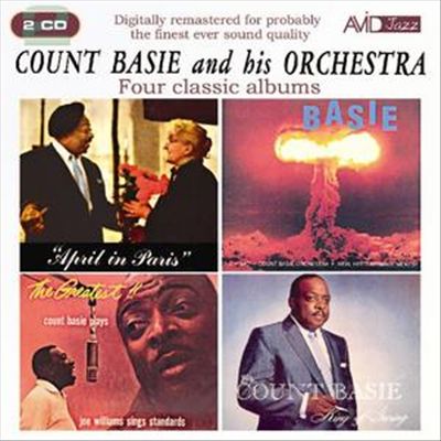 April in Paris/King of Swing/The Atomic Mr. Basie/The Greatest cover art