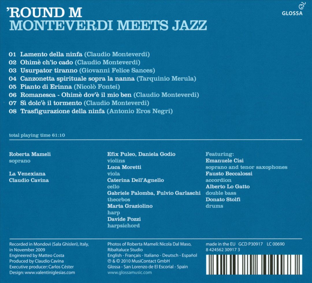 'Round M: Monteverdi Meets Jazz cover art