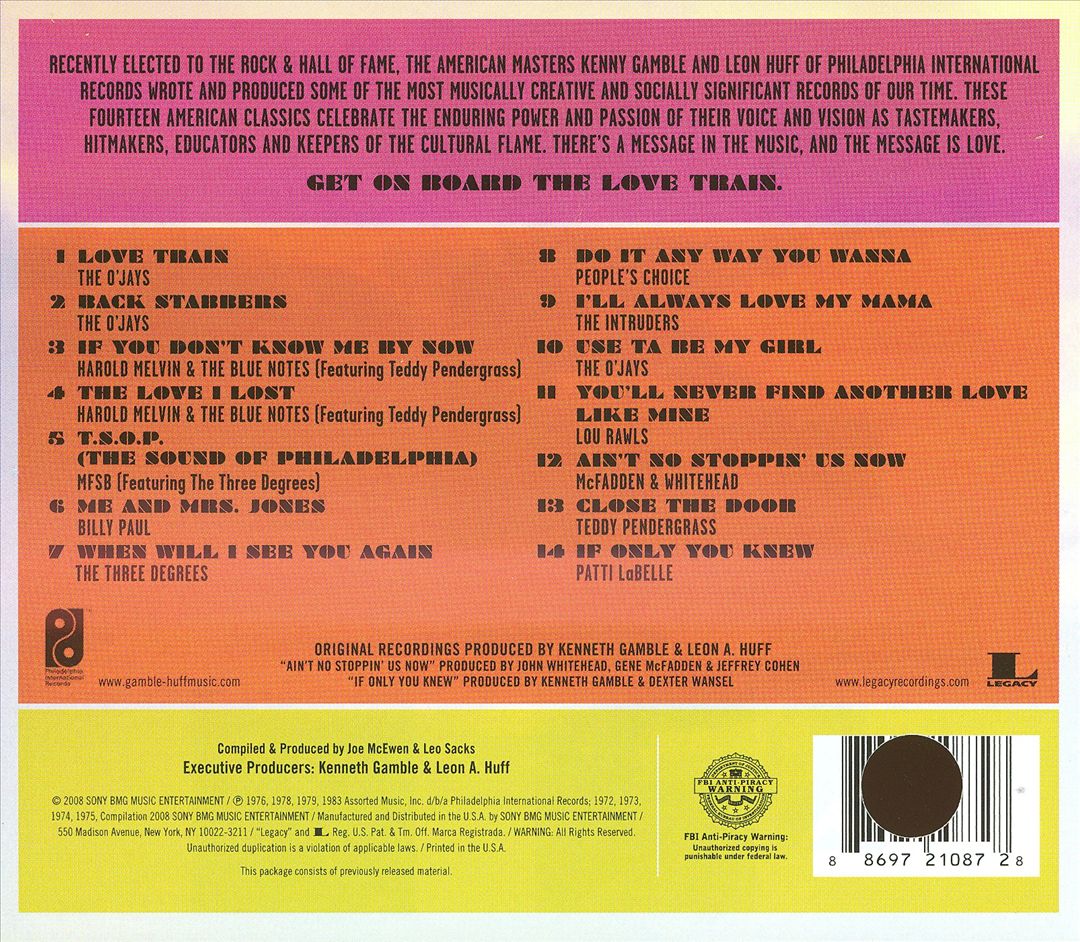 Sound of Philadelphia: Gamble & Huff's Greatest Hits cover art