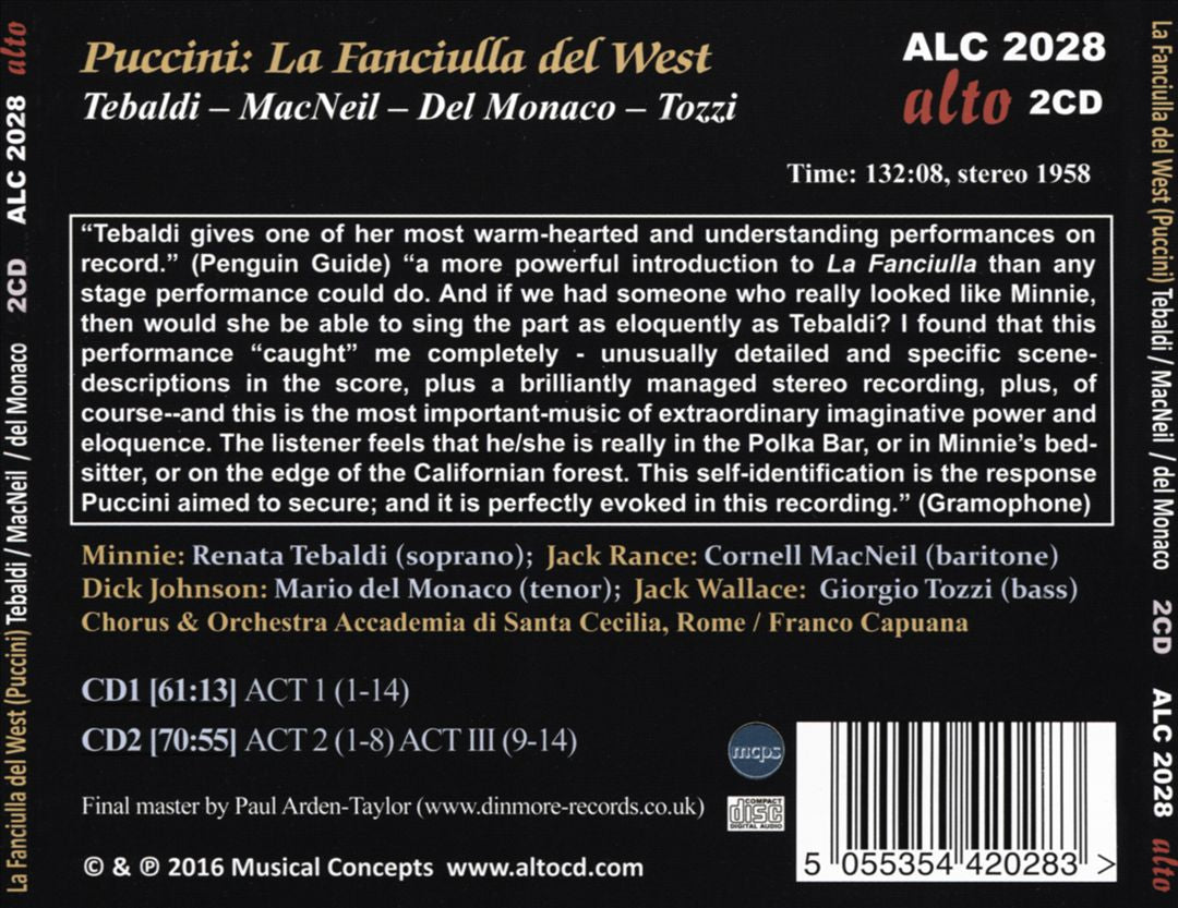 Puccini: Girl of the Golden West cover art