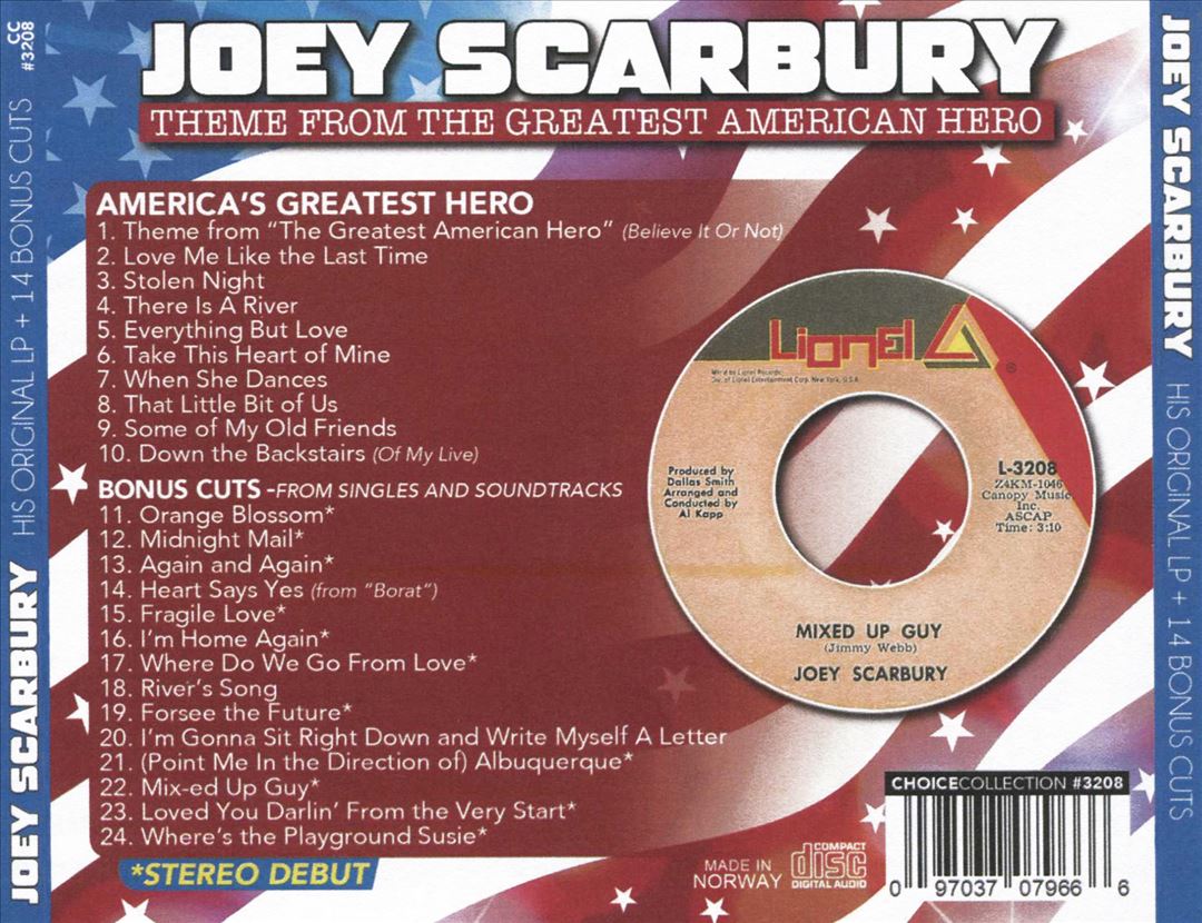 Theme From the Greatest American Hero cover art