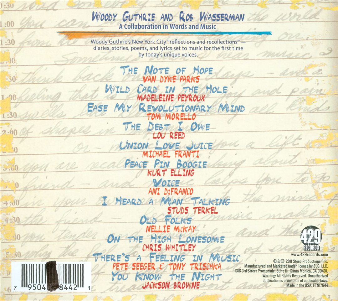 Note of Hope: A Celebration of Woodie Guthrie cover art