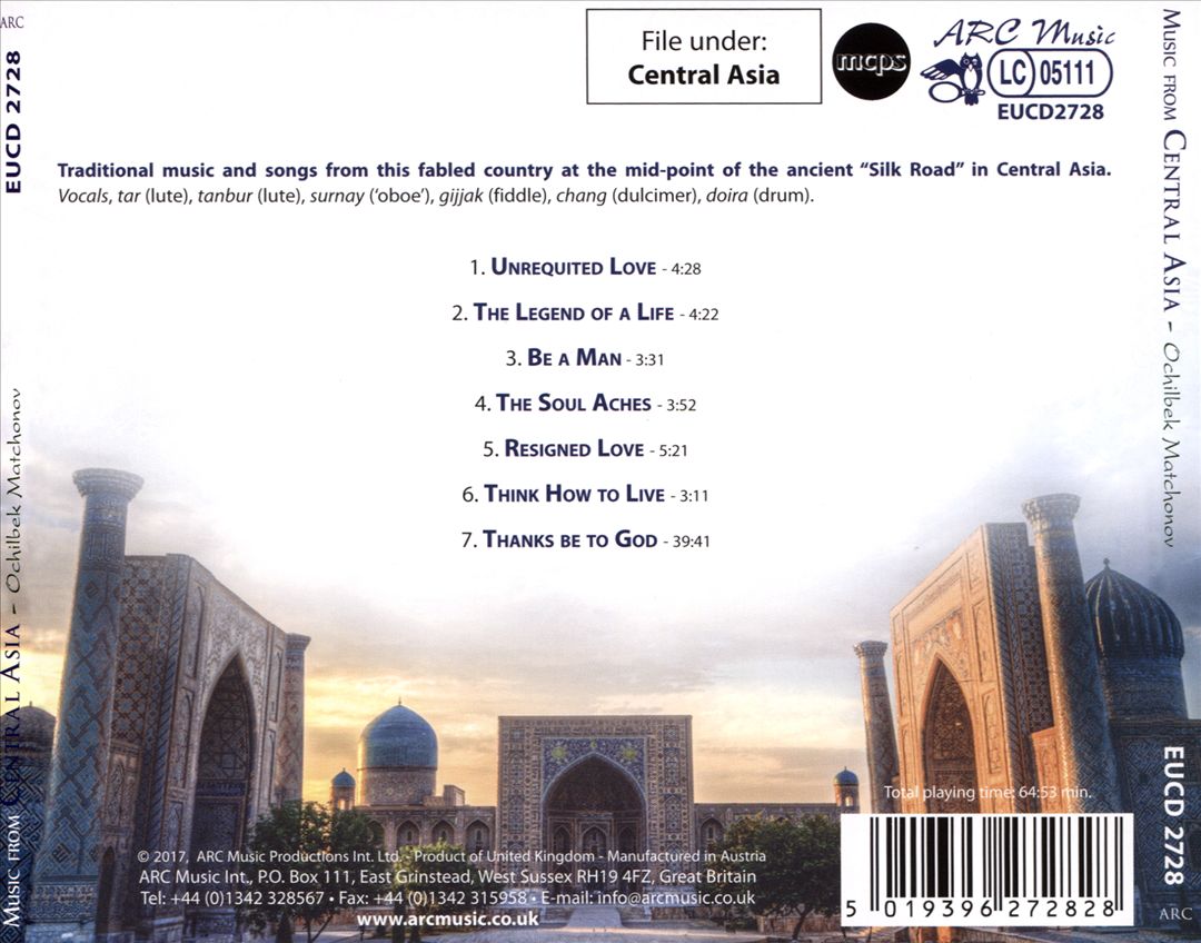 Music from Central Asia Uzbekistan on the Silk Road cover art