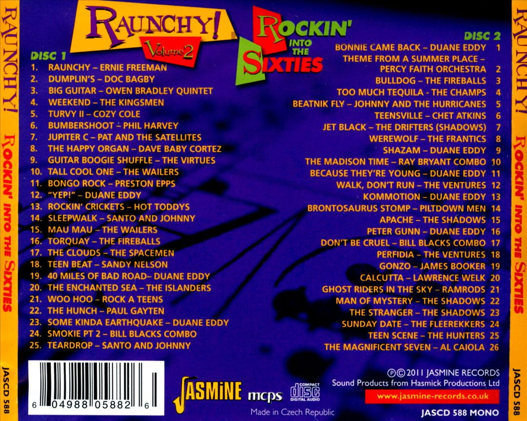 Raunchy!, Vol. 2: More Instrumentals - Rockin' into the Sixties cover art