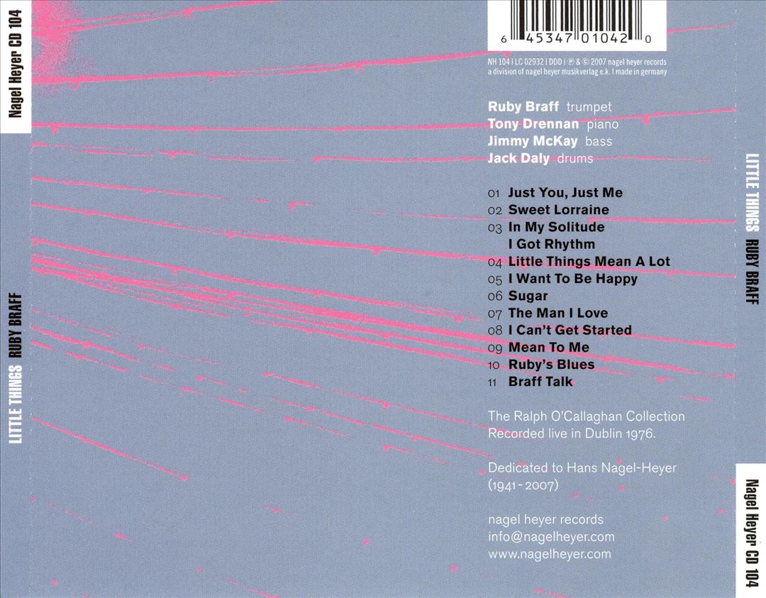 Little Things - Live in Dublin 1976 cover art