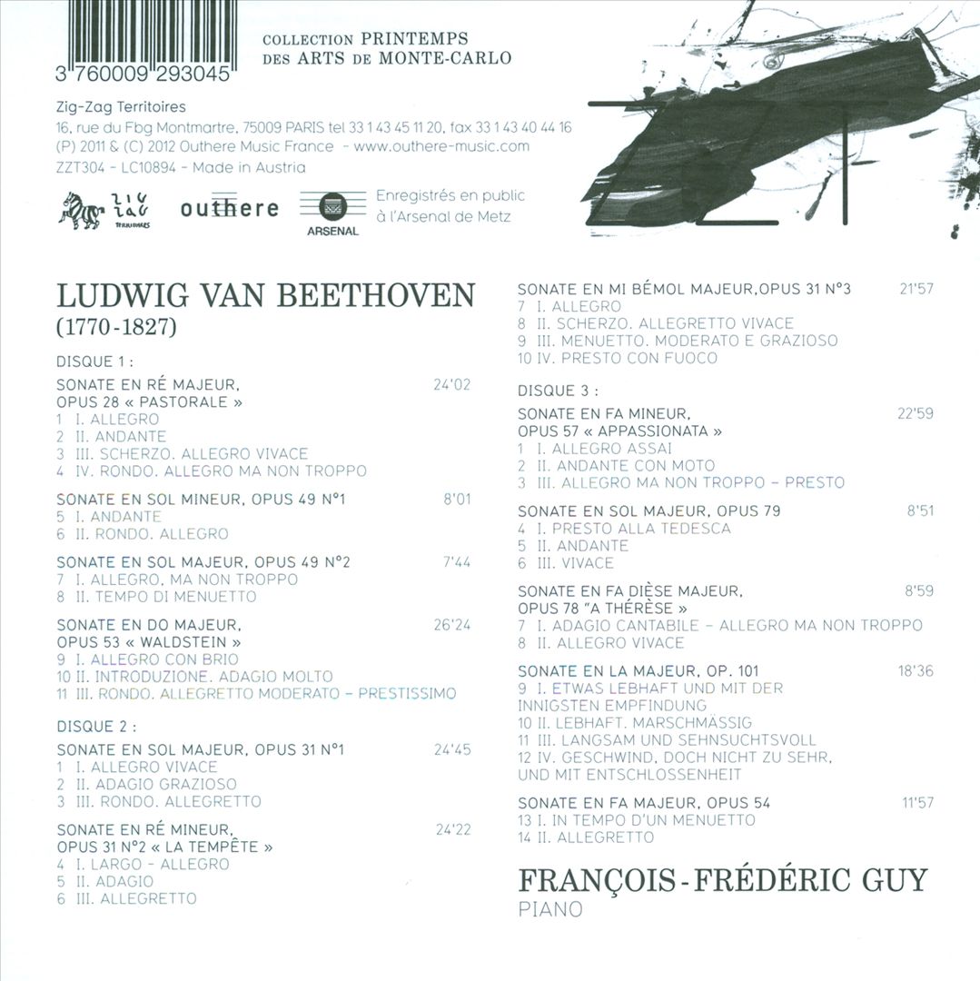 Beethoven: Sonates, Vol. 2 cover art