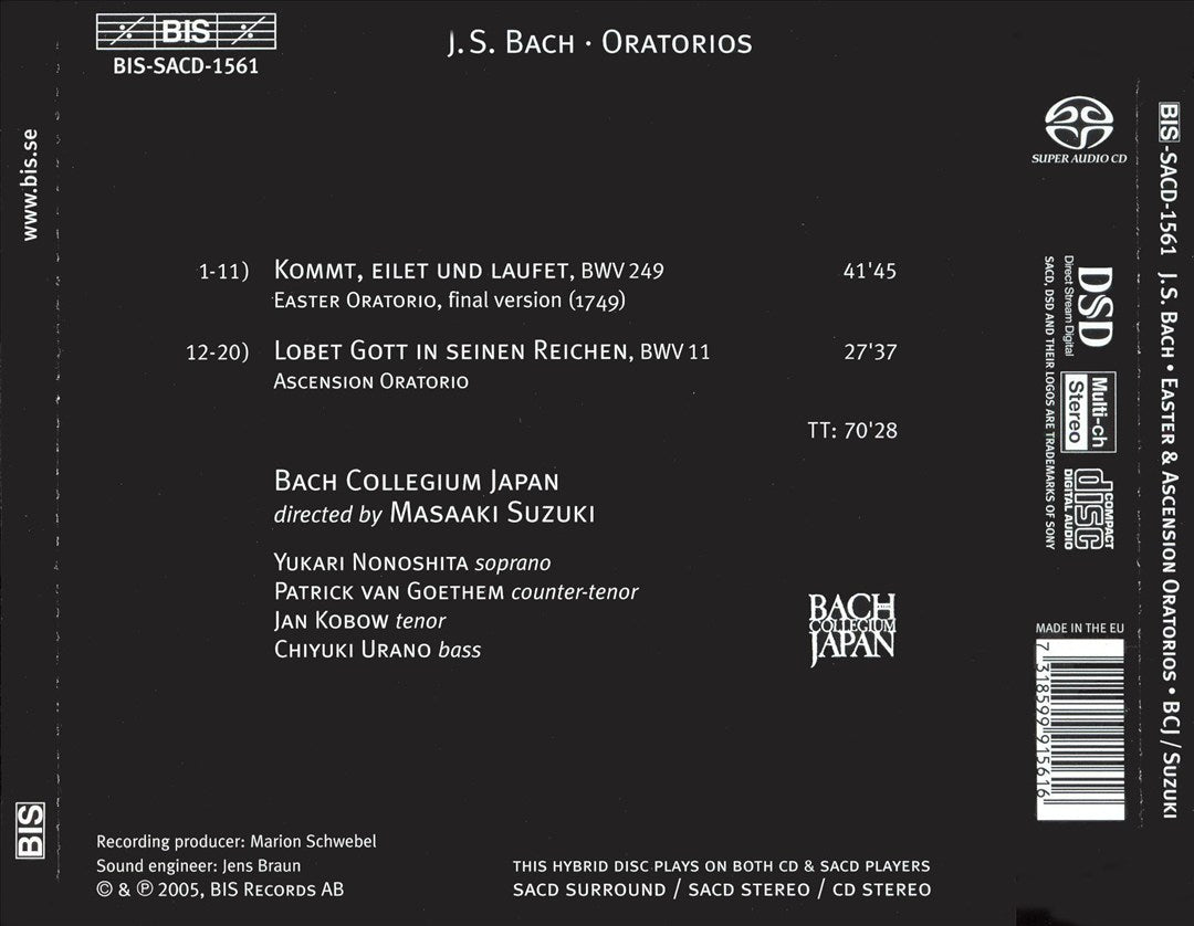Bach: Easter Oratorio cover art