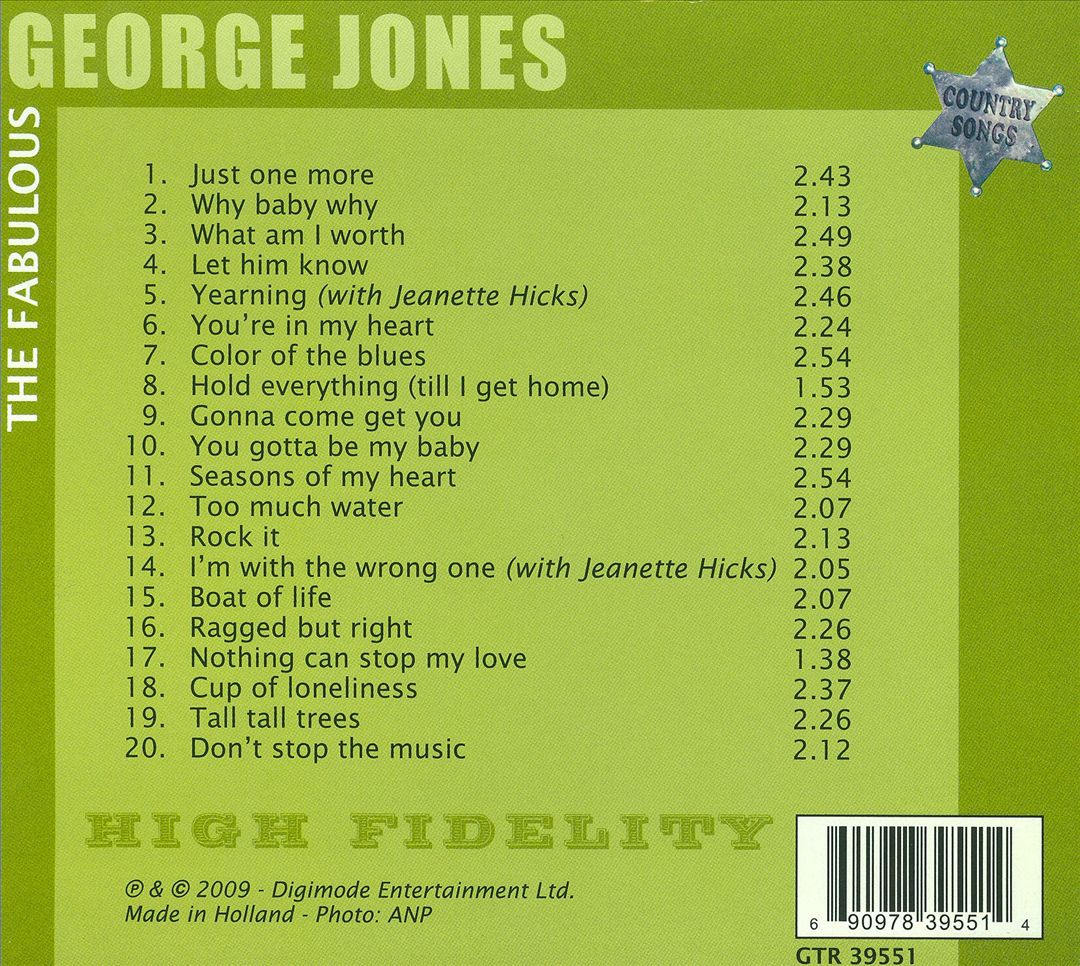 Fabulous George Jones: Just One More cover art