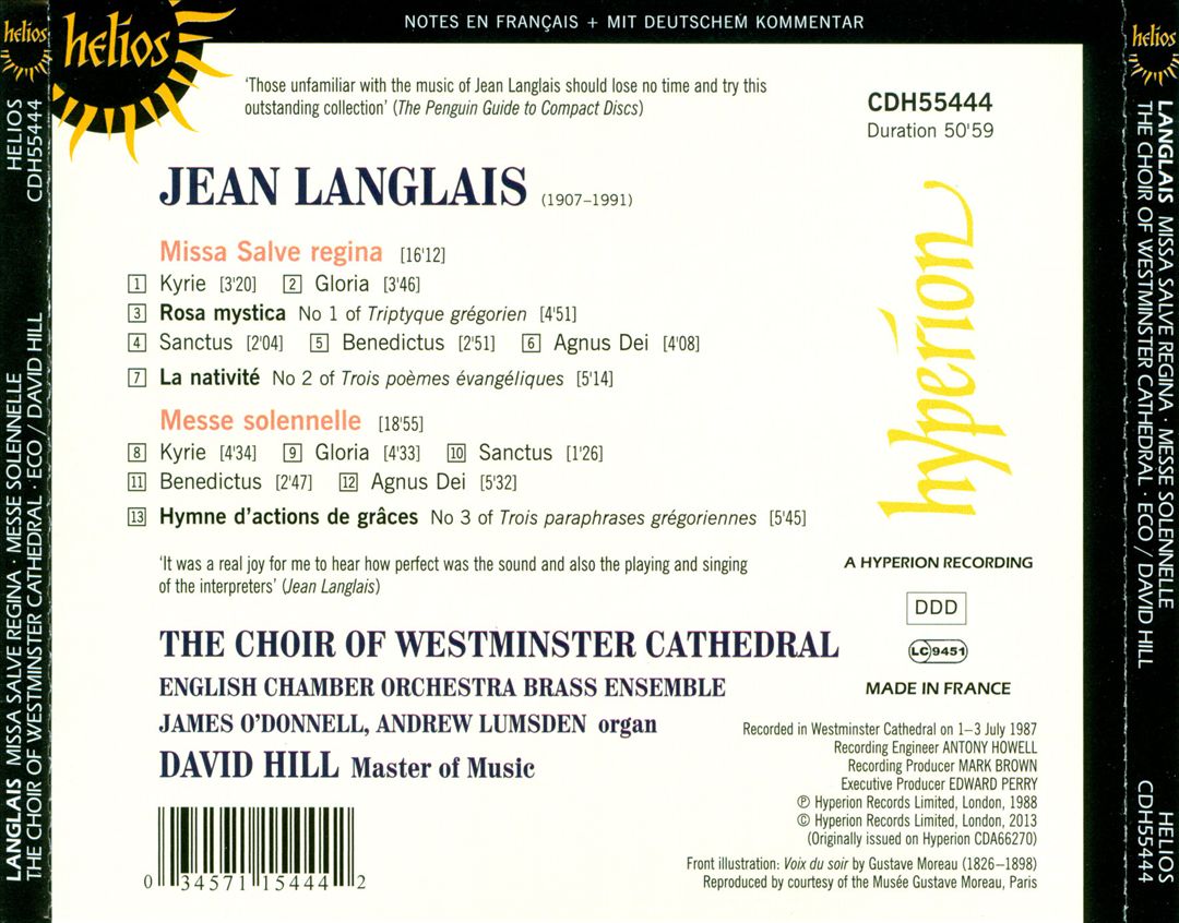 Jean Langlais: Missa Salve Regina; Messe Solennelle cover art