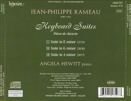 Rameau: Keyboard Suites cover art